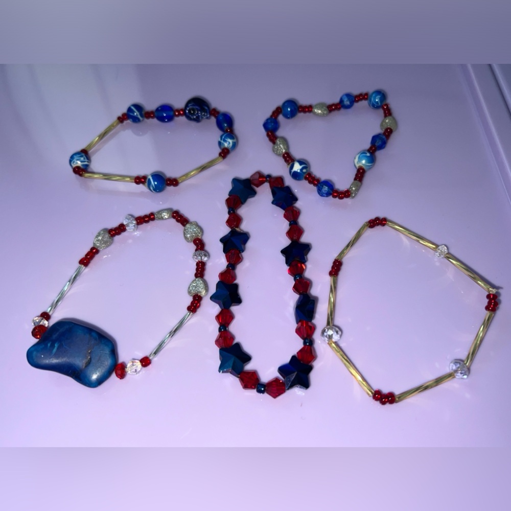 Elegant Multicolor Beaded Bracelet Set
